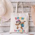 Kids Boom I'm Going To 1st Grade Dabbing Sloth For Back To School Canvas Tote Bag
