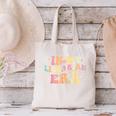 In My Librarian Era Retro Back To School Bookworm Book Lover Canvas Tote Bag