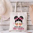 Little Miss 3rd Grade Messy Bun Back To School Canvas Tote Bag Little Miss 3rd Grade Messy Bun Back To School Canvas Tote Bag