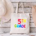 Look Out 5th Grade Here I Come Fifth Grade Back To School Canvas Tote Bag