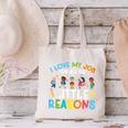 I Love My Job For All The Little Reasons Back To School Canvas Tote Bag I Love My Job For All The Little Reasons Back To School Canvas Tote Bag