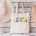 Lunch Lady For Work Tie Dye Back To School Appreciation Day Canvas Tote Bag Lunch Lady For Work Tie Dye Back To School Appreciation Day Canvas Tote Bag