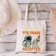 Mission Fifth 5th Grade Accepted Astronaut Back To School Canvas Tote Bag