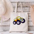 Monster Truck School Bus Yellow Back To School Kids Toddler Canvas Tote Bag