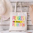Motivational Quotes Back To School Progress Over Perfection Canvas Tote Bag Motivational Quotes Back To School Progress Over Perfection Canvas Tote Bag