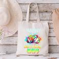 Nanny Of The Birthday Boy Baseball Football Colorful Canvas Tote Bag