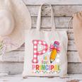 P Is For Principal Back To School Pencil Bow Principal Women Canvas Tote Bag P Is For Principal Back To School Pencil Bow Principal Women Canvas Tote Bag