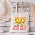 Peims Clerk Groovy Coquette Bow Cute Back To School Canvas Tote Bag Peims Clerk Groovy Coquette Bow Cute Back To School Canvas Tote Bag