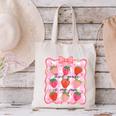 Preppy Back To School 3rd Grade Is My Jam Strawberry Bow Canvas Tote Bag Preppy Back To School 3rd Grade Is My Jam Strawberry Bow Canvas Tote Bag