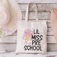Preschool Little Miss Back To School Girls Kids Preschool Canvas Tote Bag