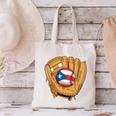 Puerto Rican Flag Baseball Player Boricua Pride Beisbol PR Canvas Tote Bag