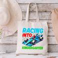Racing Into Kindergarten Race Car Driver Back To School Performance Canvas Tote Bag