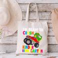 Ready To Crush Kindergarten T-Rex Back To School Boys Canvas Tote Bag Ready To Crush Kindergarten T-Rex Back To School Boys Canvas Tote Bag