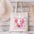 Ready To Kindergarten Axolotl Questions Back To School Girls Canvas Tote Bag