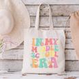 Retro Groovy In My Middle School Era Back To School Canvas Tote Bag
