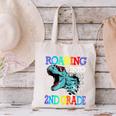 Roaring Into 2Nd Grade DinosaurRex Back To School Canvas Tote Bag Roaring Into 2Nd Grade DinosaurRex Back To School Canvas Tote Bag