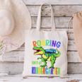 Roaring Into Kindergarten DinosaurRex Back To School Boys Performance Canvas Tote Bag Roaring Into Kindergarten DinosaurRex Back To School Boys Performance Canvas Tote Bag