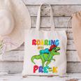 Roaring Into Pre-K Preschool Dinosaur Back To School Canvas Tote Bag