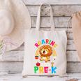 Roaring Into Pre-Kindergarten Lion Pre K Back To School Canvas Tote Bag