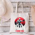 Run I Dare You Baseball Ball Player Catcher Coach Tee Canvas Tote Bag