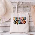 Science Squad Retro Groovy Back To School Matching Teaching Canvas Tote Bag