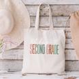 Second Grade Oh Hey Retro Back To School 2nd Grade Canvas Tote Bag