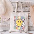 Second Grade Vibes Smile Face 2nd Grade Team Back To School Canvas Tote Bag