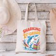 Sharking Into 1st Grade Back To School Shark Canvas Tote Bag