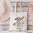 Skeleton Baseball Drip Boys Ice Cream Drip Youth Baseball Canvas Tote Bag