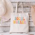 Social Worker Groovy Women Appreciation Day Back To School Canvas Tote Bag Social Worker Groovy Women Appreciation Day Back To School Canvas Tote Bag