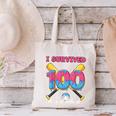 I Survived 100 Days Of School Baseball Cream Drip Boys Canvas Tote Bag I Survived 100 Days Of School Baseball Cream Drip Boys Canvas Tote Bag