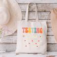 Testing Crew Appreciation Week Back To School Canvas Tote Bag