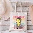 Third Grade Lightning Bolt Pencil 1st Day Of Back To School Canvas Tote Bag