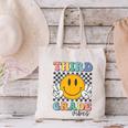 Third Grade Vibes Retro Smile Back To School 3rd Grade Team Canvas Tote Bag