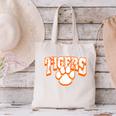 Tigers School Spirit Mascot Back To School Orange Canvas Tote Bag