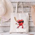 Valentines Bruh Red Heart Playing Baseball Men Boys Kids Canvas Tote Bag Valentines Bruh Red Heart Playing Baseball Men Boys Kids Canvas Tote Bag