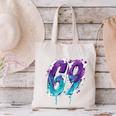 Vintage Baseball 69 Number Canvas Tote Bag