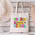 Welcome Back To School School Secretary Life Leopard Canvas Tote Bag