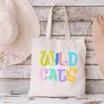 Wildcats School Spirit Groovy Back To School Girls Canvas Tote Bag Wildcats School Spirit Groovy Back To School Girls Canvas Tote Bag
