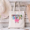 Women Occupational Therapy OT Pencil Bow Back To School COTA Canvas Tote Bag