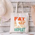 Women's Eat Sleep Baseball Repeat Vintage Player Sport Lover Retro Canvas Tote Bag