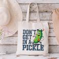 Youth Baseball Catcher Humor Don’t Get In A Pickle Canvas Tote Bag Youth Baseball Catcher Humor Don’t Get In A Pickle Canvas Tote Bag
