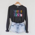 Adds To TBR Book Lover Tee Raglan Sleeve Sweatshirt Dark Grey Heather
