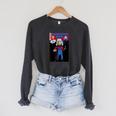Backwoods Bob End Zone 2 Comic Book Raglan Sleeve Sweatshirt Dark Grey Heather