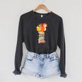 Cute Squirrel Reading Women's Tops Book Lovers Raglan Sleeve Sweatshirt Dark Grey Heather
