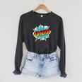 Kids Boys Joseph Comic Book Superhero Name Raglan Sleeve Sweatshirt Dark Grey Heather