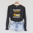 Readers Glow Different Book Lover Reading Premium Tri-Blend Raglan Sleeve Sweatshirt Dark Grey Heather Readers Glow Different Book Lover Reading Premium Tri-Blend Raglan Sleeve Sweatshirt Dark Grey Heather