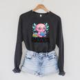 Readsolotl Cute Axolotl Reading Book Kawaii Pink Aesthetic Raglan Sleeve Sweatshirt Dark Grey Heather Readsolotl Cute Axolotl Reading Book Kawaii Pink Aesthetic Raglan Sleeve Sweatshirt Dark Grey Heather