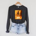Star Wars The Book Of Boba Fett Fennec Sand Poster Raglan Sleeve Sweatshirt Dark Grey Heather