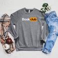 Book Club Logo For Novel Literature Reading Lover Raglan Sleeve Sweatshirt Deep Heather Book Club Logo For Novel Literature Reading Lover Raglan Sleeve Sweatshirt Deep Heather